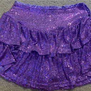 Vibrant Purple Sequin Skirt
